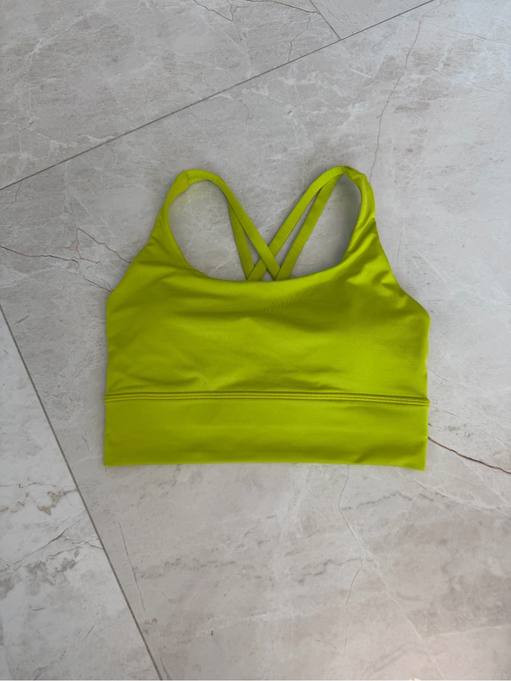 NWOT Lululemon Neon Lime energy bra 4